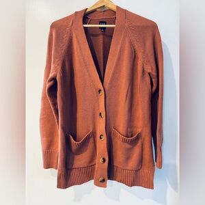 GAP Women's Terracotta Cardigan Sweater